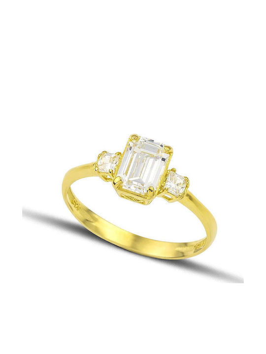 Themelidis Jewels Γυναικείο Δαχτυλίδι με Ζιργκόν από Χρυσό 14Κ
