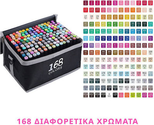 Permanent Zeichenmarker Dicke Set 168Stück