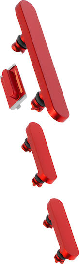 Clappio Power Volume Mute Button Iphone 13 13 Mini Red