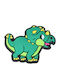 Dekorativer grüner Triceratops für Crocs
