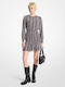 Georgette Mini Dress Black / Gray