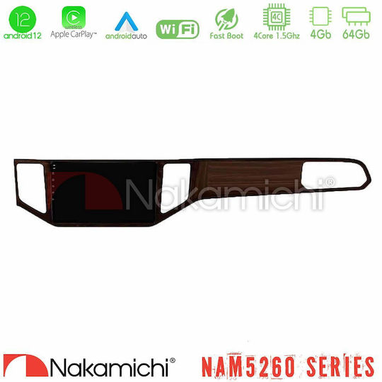 Nakamichi Car Audio System for Volkswagen Sportsvan 2014-2020 (Bluetooth/USB/AUX/WiFi/GPS/Apple-Carplay/Android-Auto) with Touch Screen 9"