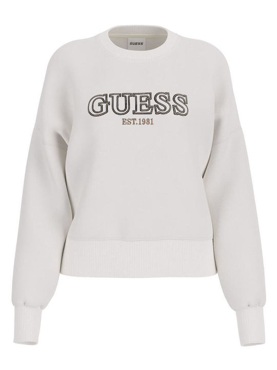 Guess Women's Sweatshirt Ecru