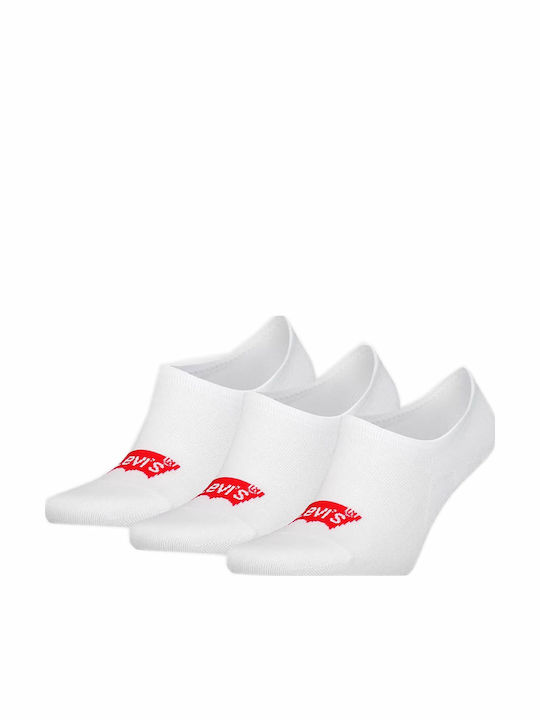 Levi's Batwing Logo Ανδρικές Κάλτσες White 3Pack