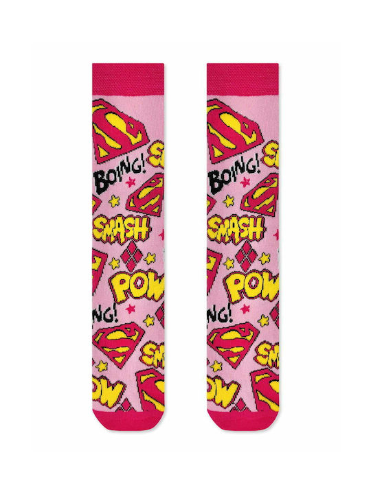 Dc Baumwollsocken Superman Designs Pink