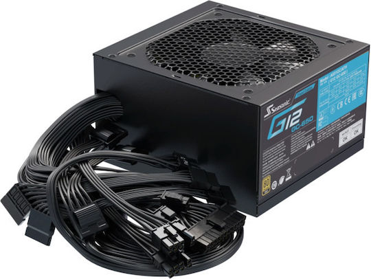 Seasonic G12 GC 650W Black Computer Power Supply Full Wired 80 Plus Gold