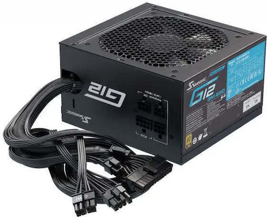 Seasonic G12 GM 650W Μαύρο Τροφοδοτικό Υπολογιστή Semi Modular 80 Plus Gold