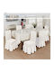 SpitiBazaar Elastic Cover for Chair White 6pcs SB-42299