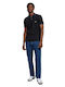 Brooklyn Men's Elastic Jeans Pants Dark Stonewash