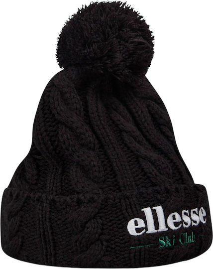 Ski Club Sanga Pom Pom Beanie Feminin Căciulă Tricotat în culoarea Negru