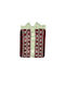 AGC Set Ornamente de Crăciun Platouri Ceramice L26xW18cm. 2buc