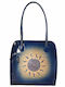Leder Damentasche Schultertasche Rot