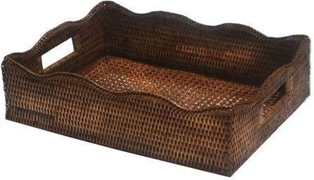 Διακοσμητικός Δίσκος Rattan Ορθογώνιος