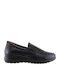 Γυναικεία Slip-On Δερμάτινα Μαύρα
