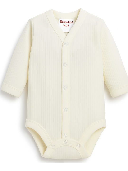 Beboulino Baby Bodysuit Long-Sleeved Ecru