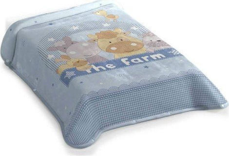 Belpla Pătură Pepinieră Swaddling pături Catifea Albastru Blue 80x110cm