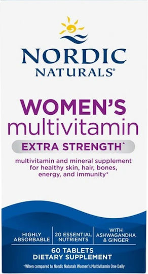 Nordic Naturals Мултивитамини за жени с допълнителна сила 60 таблетки