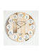 Wanduhr Hölzernes Ecru 58.2x4.3cm