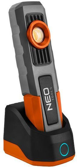 Neo Tools Φακός Συνεργείου Μπαταρίας LEDUV IP67 με Φωτεινότητα έως 390lm