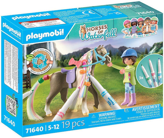 Playmobil Pferde des Wasserfalls Color: Pferde Friseursalon für 5-12 Jahre