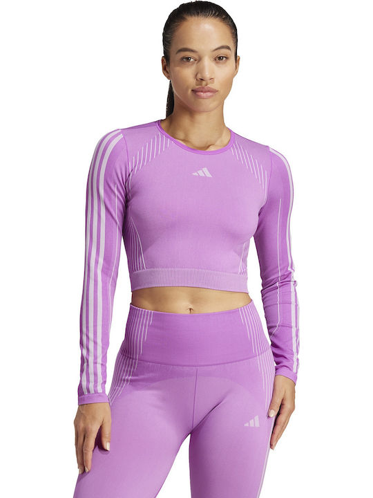 adidas Дамска блуза Лилава