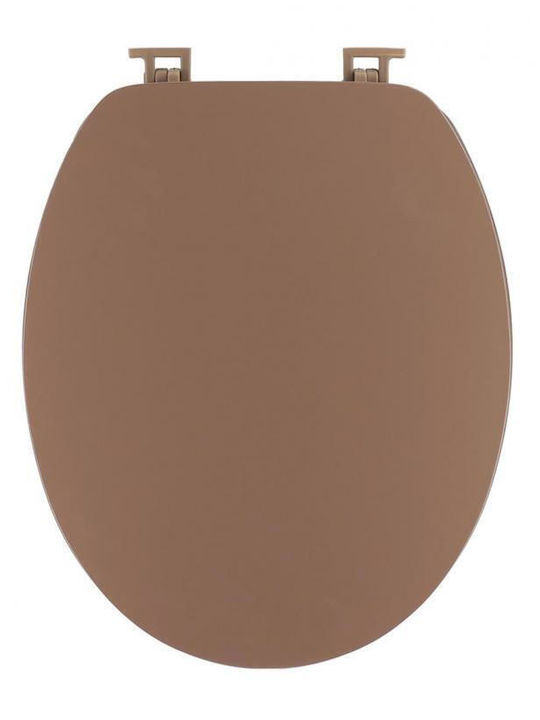 Atmosphera Plastic Toilet Seat Brown 46cm