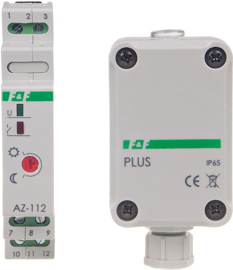 F&f Automatischer Dämmerungsschalter 16A 230V 2-1000lx Sonde AZ-112 Plus