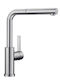 Blanco Lanora Sf Ii Kitchen Faucet Counter with Pull-Out Spray Silver