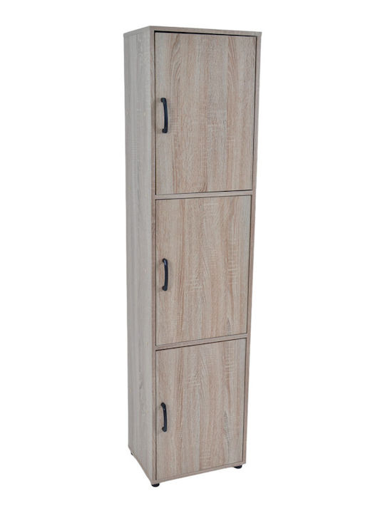 Ankor Επιδαπέδια Ραφιέρα Μπάνιου Ξύλινη 40x30x166cm