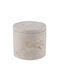 Atmosphera Vase General Use with Lid Glass Gray 9x9x8.2cm