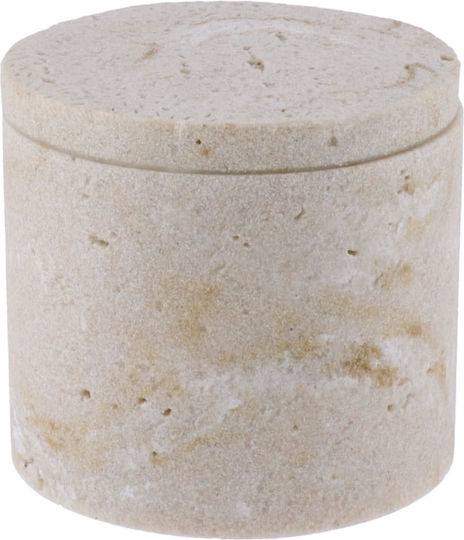 Atmosphera Vase Allgemeine Verwendung mit Deckel Glas Gray 9x9x8.2cm