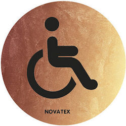 Novatex Πινακίδα WC ΑμεΑ με Μήκος 10cm 02-615 Novatex Πινακίδα WC ΑμεΑ με Μήκος 10cm 02-615