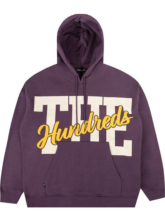 The Hundreds Φούτερ με Κουκούλα Purple