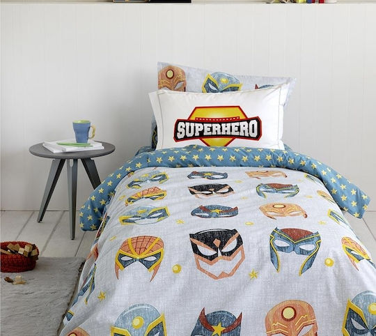 Nima Kids Sheets Set Superheroes Multicolour 170x255cm Nima Kids Sheets Set Superheroes Multicolour 170x255cm