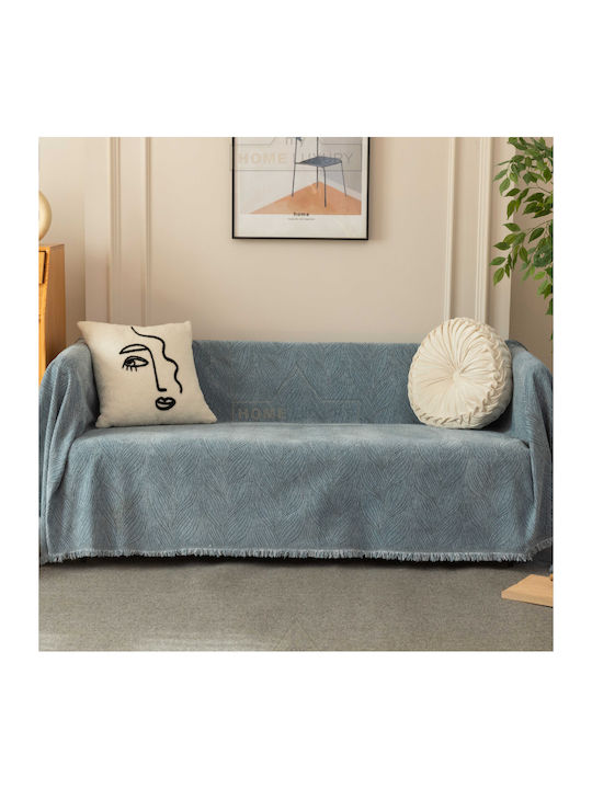 My Home Luxury Pommard Ριχτάρι Διθέσιου Καναπέ Ζακάρ 180x240εκ. Γκρι C1-7240