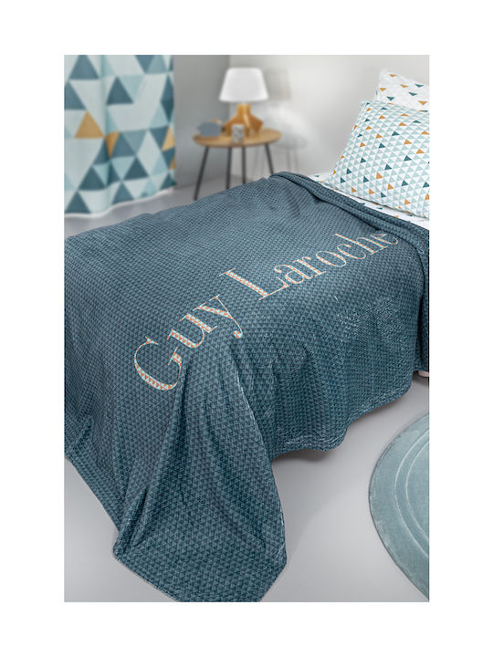 Guy Laroche Κουβέρτα Fleece Ultra Soft Two 2 Twenty Μπλε 160x220εκ.