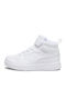 Rebound V6 Kids Sneakers High with Scratch White