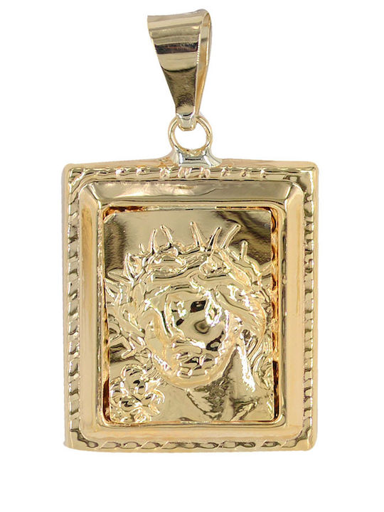 Tasoulis Jewellery Collection Μενταγιόν με τον Ιησού Χριστό Χρυσό 9K Tasoulis Jewellery Collection Μενταγιόν με τον Ιησού Χριστό Χρυσό 9K