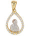 Tasoulis Jewellery Collection Pendant Kids Talisman with the Virgin Mary made of Gold 14K 4525-5ELE