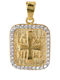 Tasoulis Jewellery Collection Μενταγιόν Παιδικό Φυλαχτό Κωνσταντινάτο από Χρυσό 9K 9K545-1KON