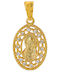 Tasoulis Jewellery Collection Μενταγιόν Παιδικό Φυλαχτό με την Παναγία από Χρυσό 14K 4545-1KON