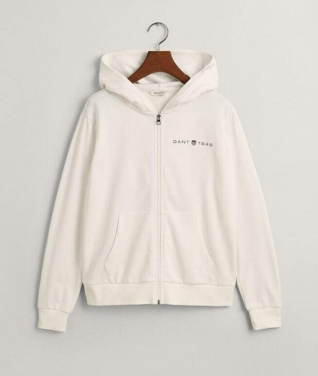 売れ筋商品|||ガント パーカー・スウェットシャツ レディース アウター ARCHIVE SHIELD  - Sweatshirt - ecru Archive Shield Hoodie - GANT
