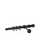 Zogometal Metallisch Vorhangstange Color More Einfach 160cm Charcoal