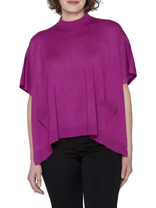 Brandtex Women's Knitted Cardigan Fuchsia