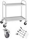 Stainless Steel 2-shelf Catering Waiter Cart Up To 150kg