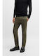 Hose Chino Elastisch in Schlanker Passform Olive Green