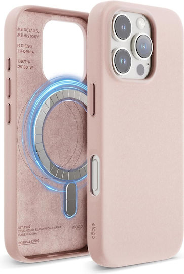 Elago Back Cover Δερμάτινο Ροζ (iPhone 16 Pro)