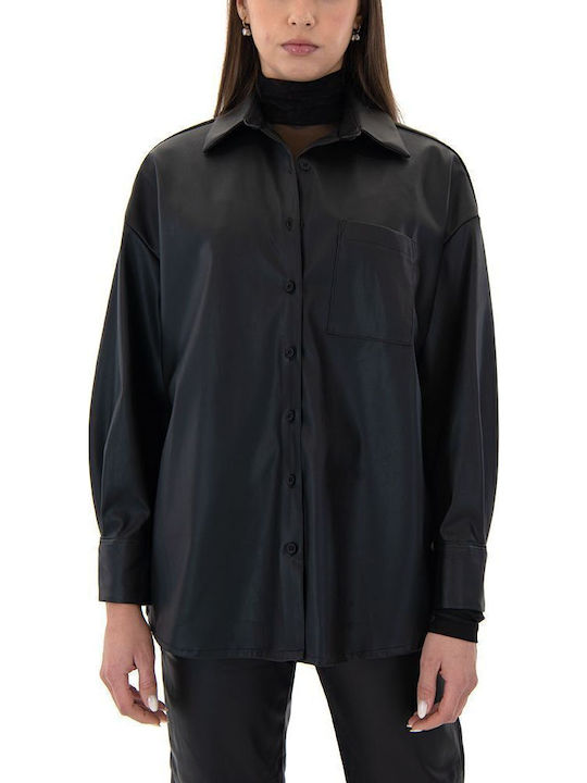 MY T Γυναικείο Πουκάμισο Μαύρο (Black)