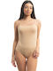 Spaghetti Strap Bodysuit Beige