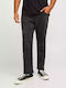 Men's Elastic Jeans Pants with Slim Baggy Fit Black Denim